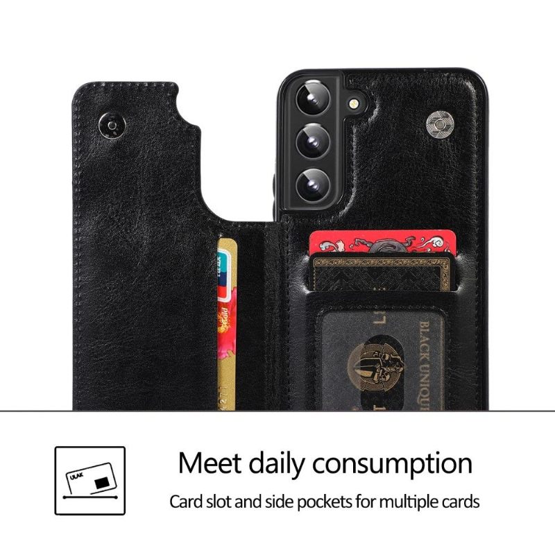 Hoesje voor Samsung Galaxy S22 5G Anna Kunstleer Kaarthouder