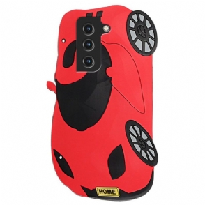 Hoesje voor Samsung Galaxy S22 5G Anti-fall 3d Auto Met Riem