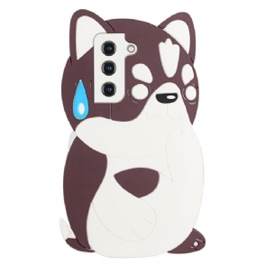 Hoesje voor Samsung Galaxy S22 5G Anti-fall 3d Kat Met Riem