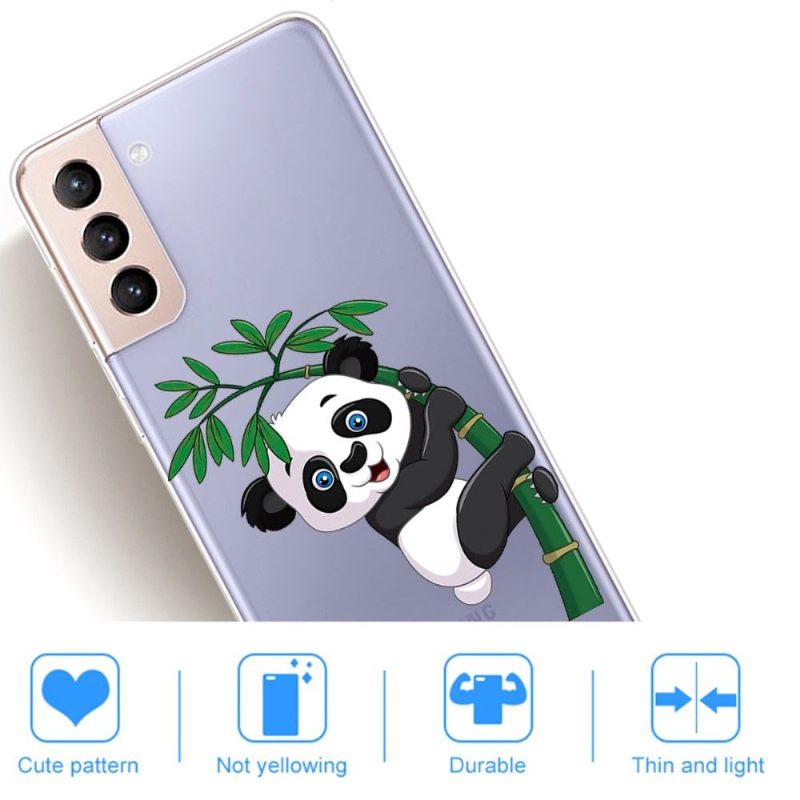 Hoesje voor Samsung Galaxy S22 5G Anti-fall Panda Op Bamboe