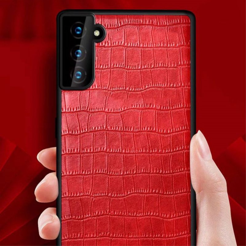 Hoesje voor Samsung Galaxy S22 5G Anti-fall Sulada Croco Leereffect