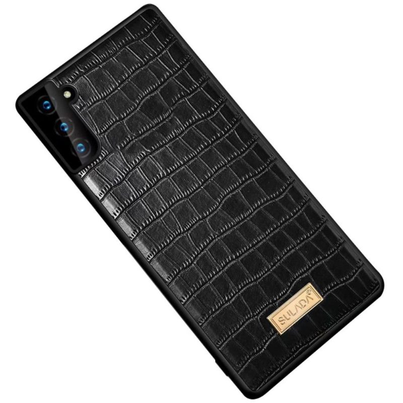 Hoesje voor Samsung Galaxy S22 5G Anti-fall Sulada Croco Leereffect