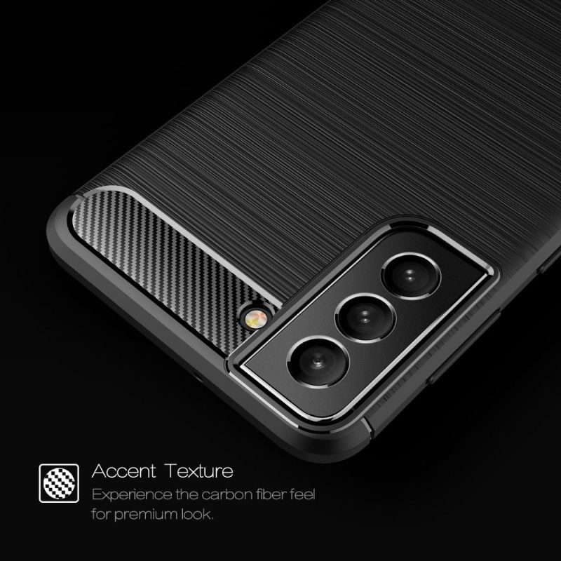 Hoesje voor Samsung Galaxy S22 5G Geborsteld Siliconeneffect