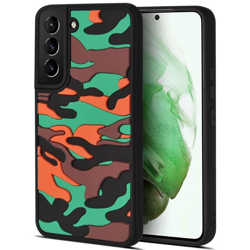Hoesje voor Samsung Galaxy S22 5G Robuuste Militaire Camouflage