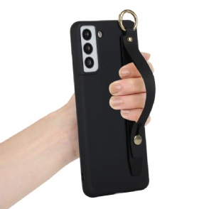 Hoesje voor Samsung Galaxy S22 5G Siliconen Met Handvat
