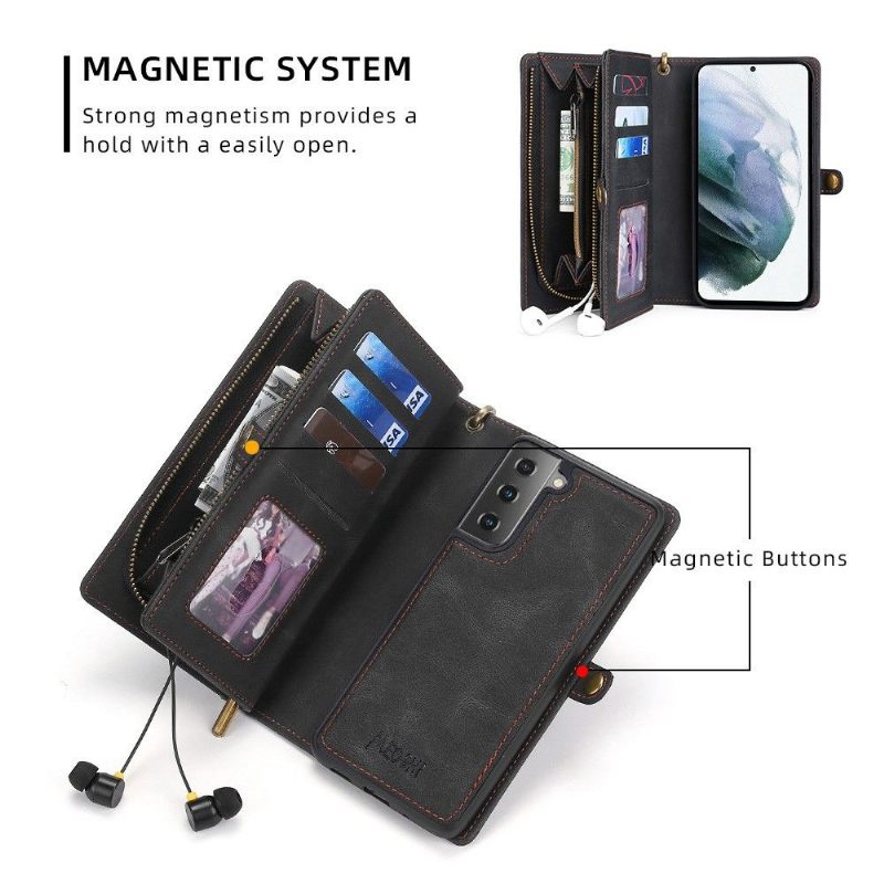 Telefoonhoesje Leren Hoesje voor Samsung Galaxy S22 5G Bescherming 017 Serie