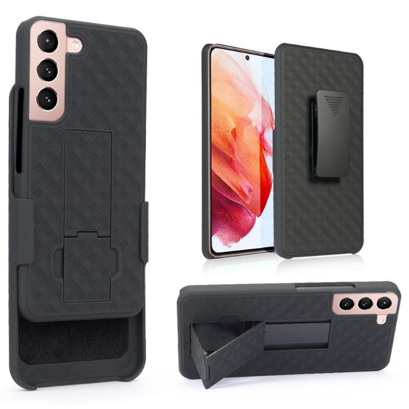 Telefoonhoesje voor Samsung Galaxy S22 5G Bescherming Integraal Met Riemclip