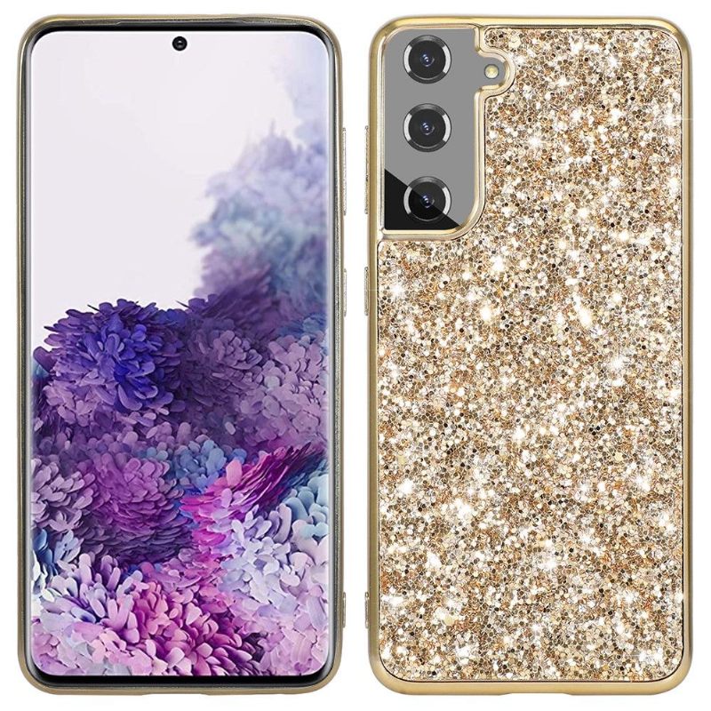 Telefoonhoesje voor Samsung Galaxy S22 5G Glamoureuze Pailletten