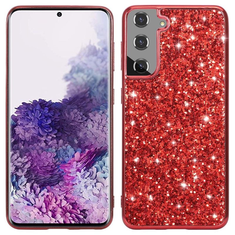 Telefoonhoesje voor Samsung Galaxy S22 5G Glamoureuze Pailletten