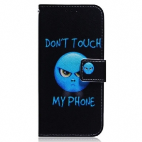 Leren Hoesje voor Oppo Reno 8 Lite Emoji-telefoon