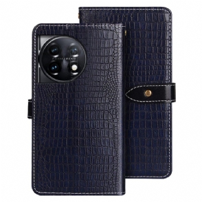 Folio-hoesje voor OnePlus 11 5G Idewei Krokodil