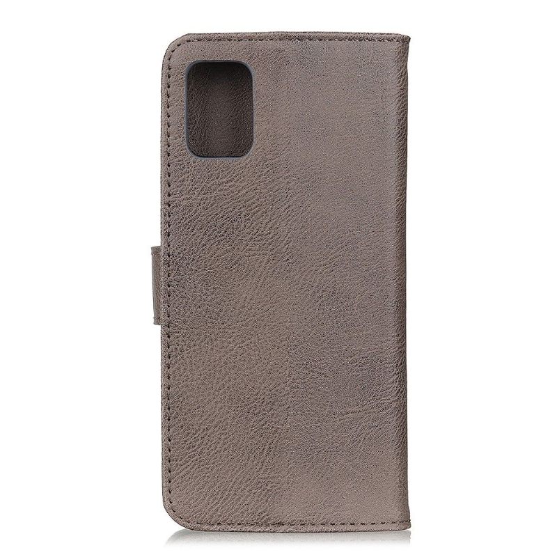 Folio-hoesje voor Samsung Galaxy A71 Anti-fall Khazneh Imitatie Leer