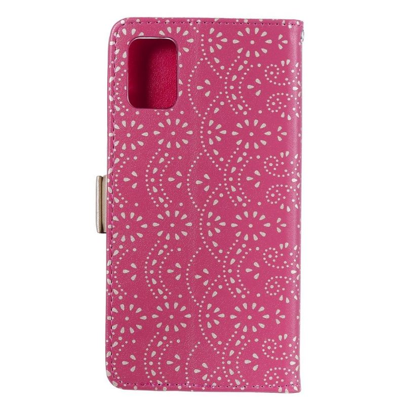 Folio-hoesje voor Samsung Galaxy A71 Anti-fall Romantiek Met Riem