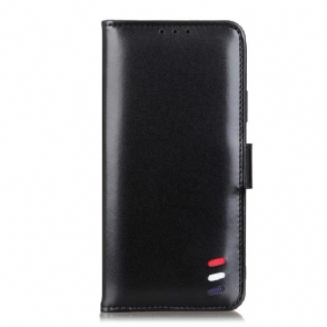 Folio-hoesje voor Samsung Galaxy A71 Melodie Van Imitatieleer