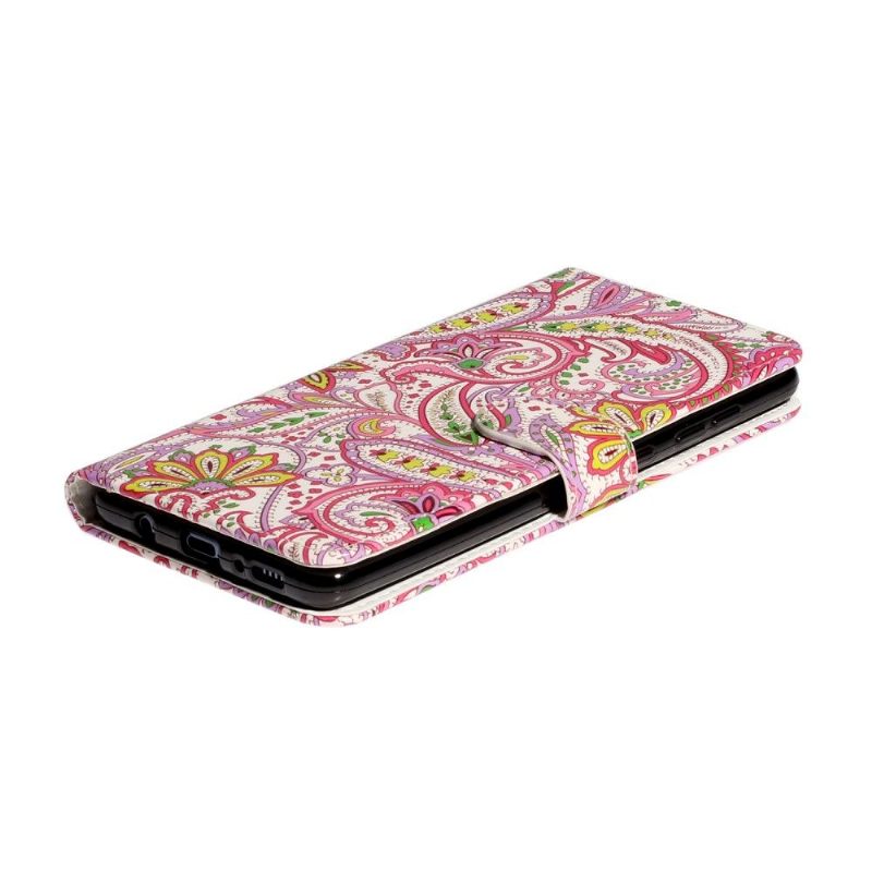 Folio-hoesje voor Samsung Galaxy A71 Paisley Bloem