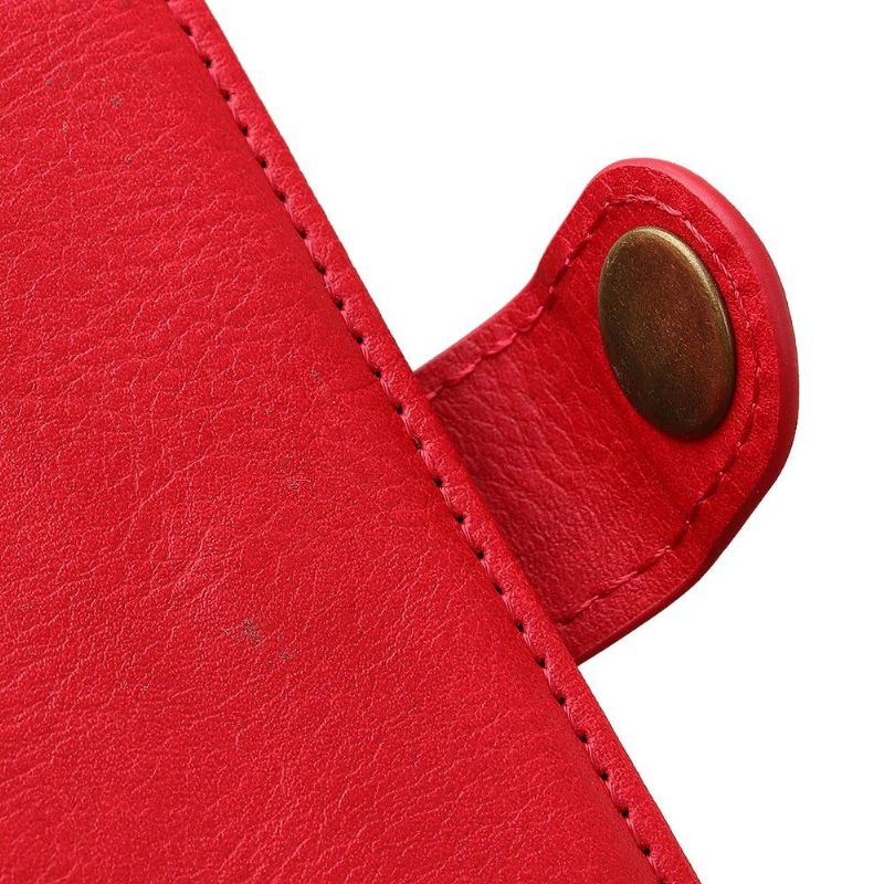 Folio-hoesje voor Samsung Galaxy A71 Portemonnee Leereffect Mathilde