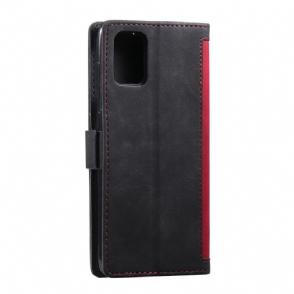 Folio-hoesje voor Samsung Galaxy A71 Vintage Zak Met Koord