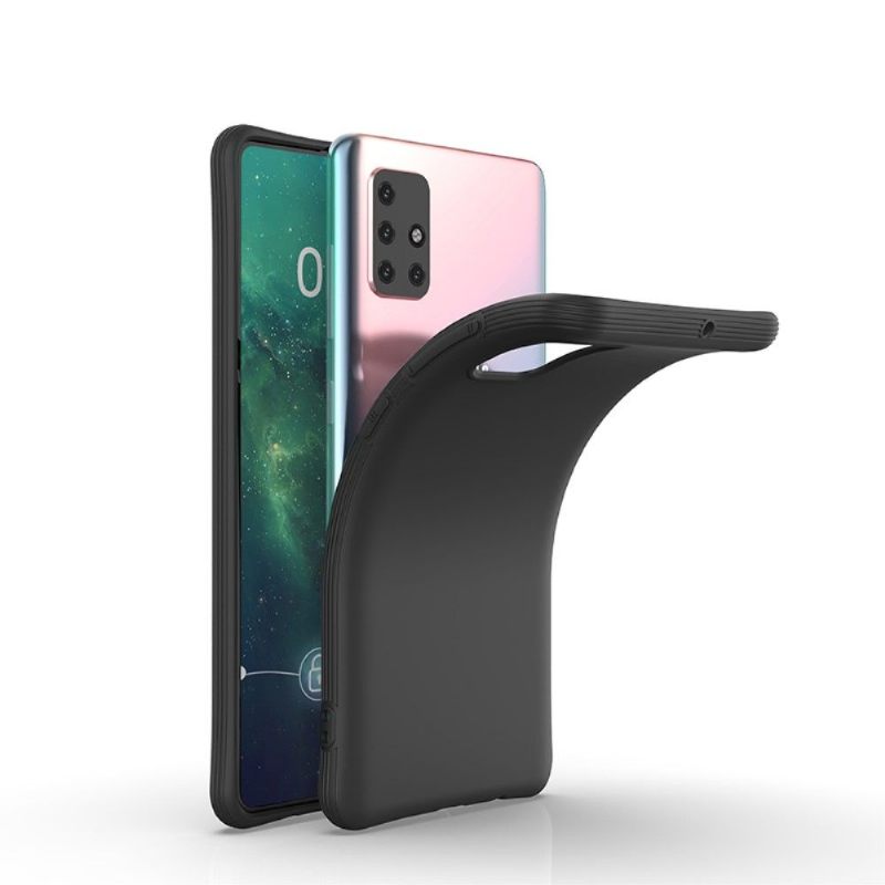 Hoesje voor Samsung Galaxy A71 Anti-fall Enkele Kleur In Gel