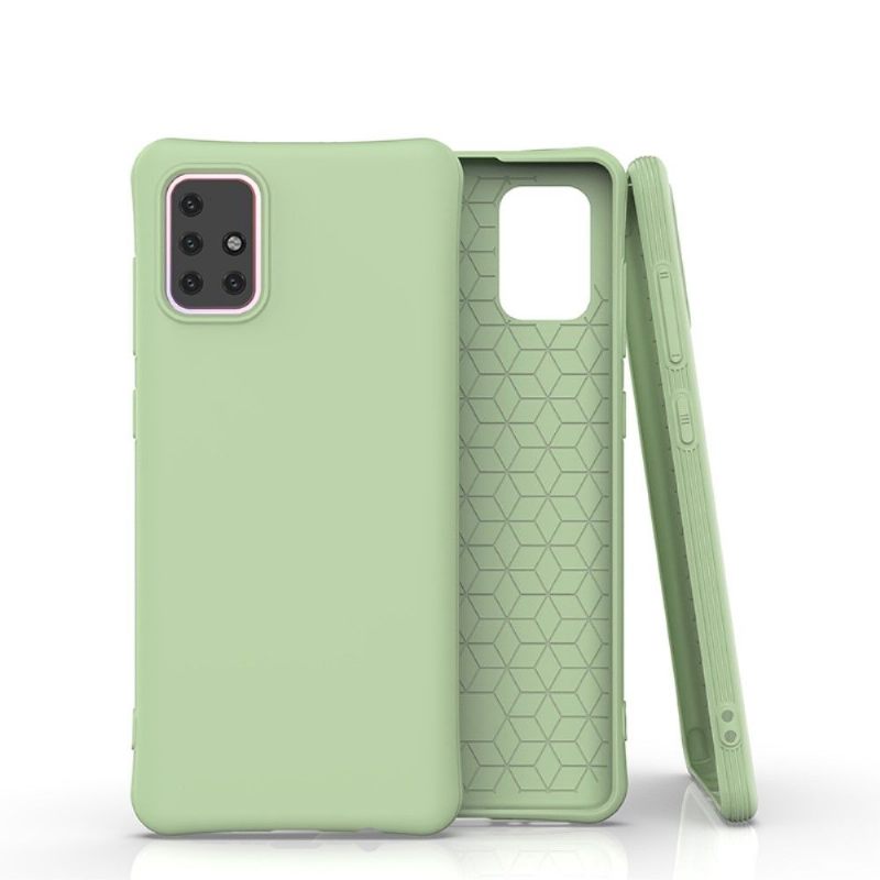 Hoesje voor Samsung Galaxy A71 Anti-fall Enkele Kleur In Gel