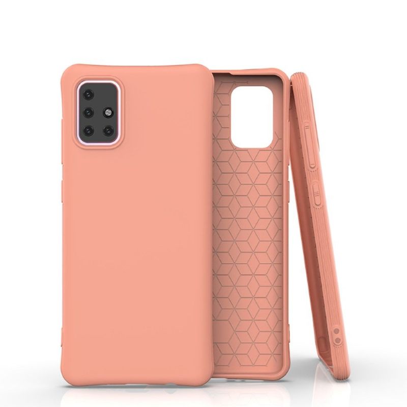 Hoesje voor Samsung Galaxy A71 Anti-fall Enkele Kleur In Gel