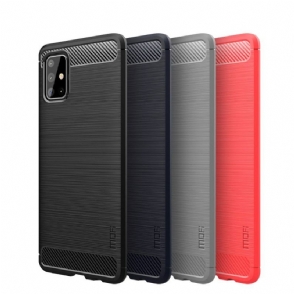 Hoesje voor Samsung Galaxy A71 Anti-fall Geborsteld Effect Mofi