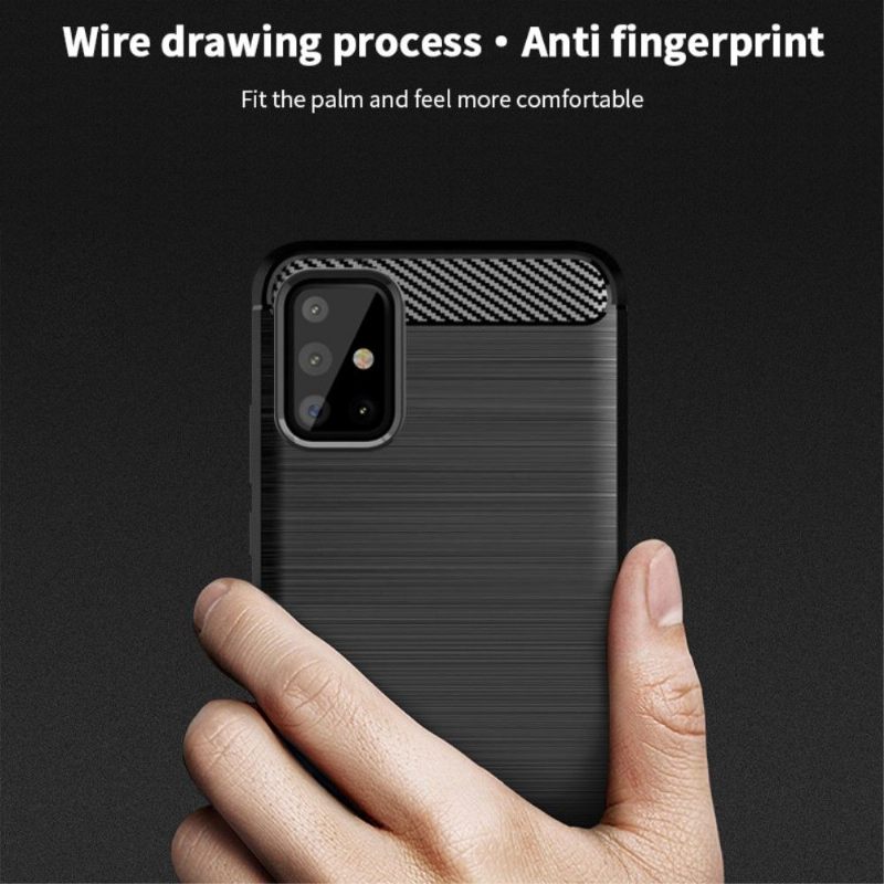 Hoesje voor Samsung Galaxy A71 Anti-fall Geborsteld Effect Mofi