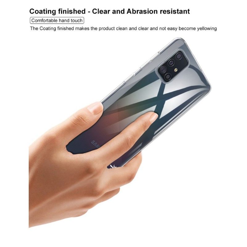 Hoesje voor Samsung Galaxy A71 Imak Transparant + Beschermfolie