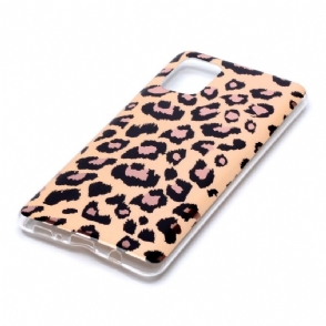 Hoesje voor Samsung Galaxy A71 In Gel Luipaard