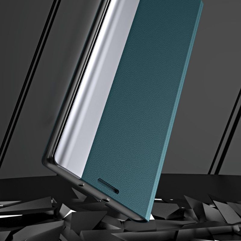 Cover voor Samsung Galaxy A53 5G Zakelijke Magneet Met Leereffect