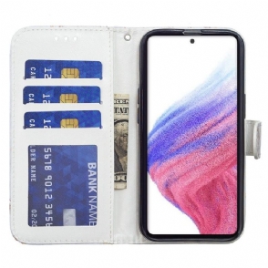 Flip Case voor Samsung Galaxy A53 5G Luipaardpatroon