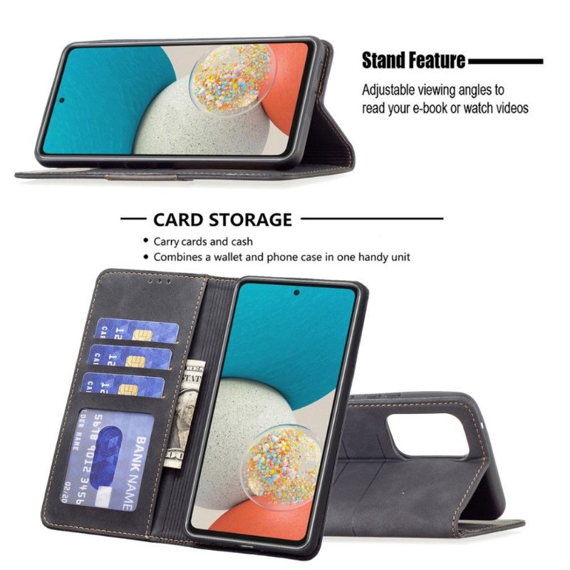 Folio-hoesje voor Samsung Galaxy A53 5G Anti-fall Binfen Color Flip Faux Leather