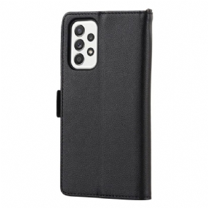 Folio-hoesje voor Samsung Galaxy A53 5G Anti-fall Bloemen Hart