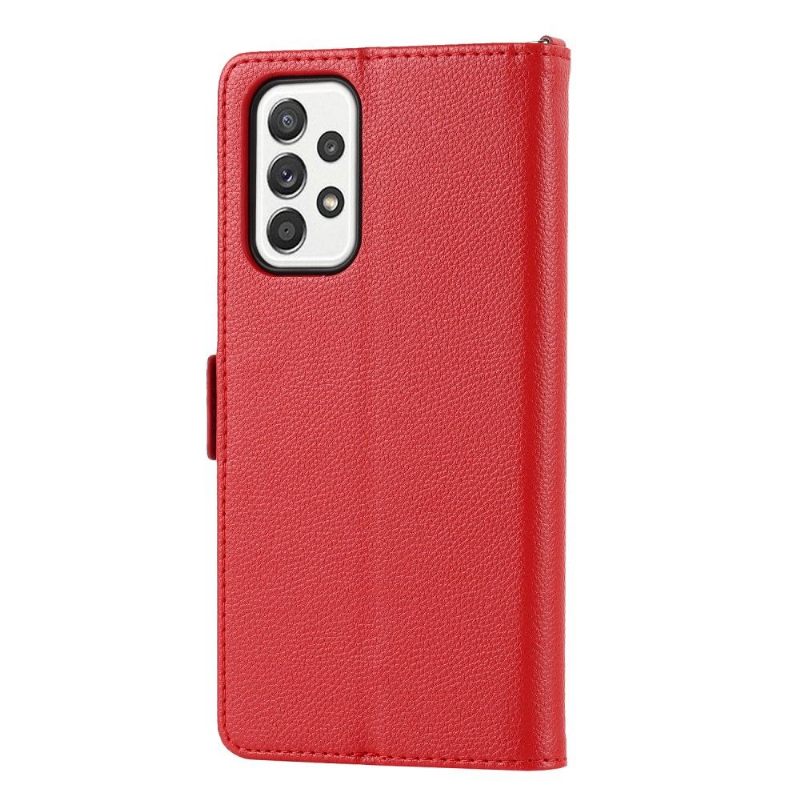Folio-hoesje voor Samsung Galaxy A53 5G Anti-fall Bloemen Hart
