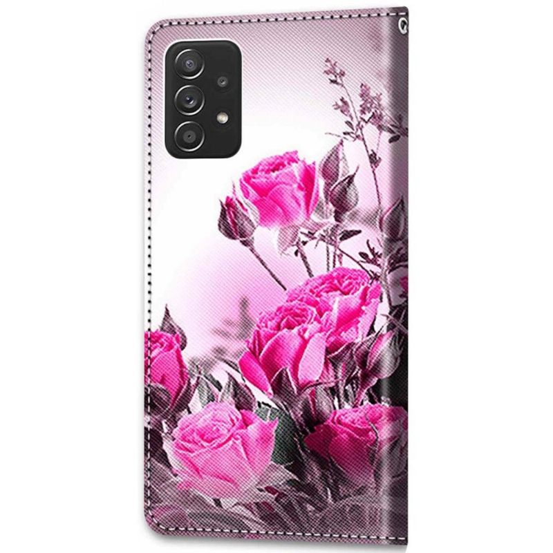 Folio-hoesje voor Samsung Galaxy A53 5G Anti-fall Roze