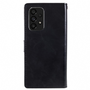 Folio-hoesje voor Samsung Galaxy A53 5G Blauwe Maan Kunstleer
