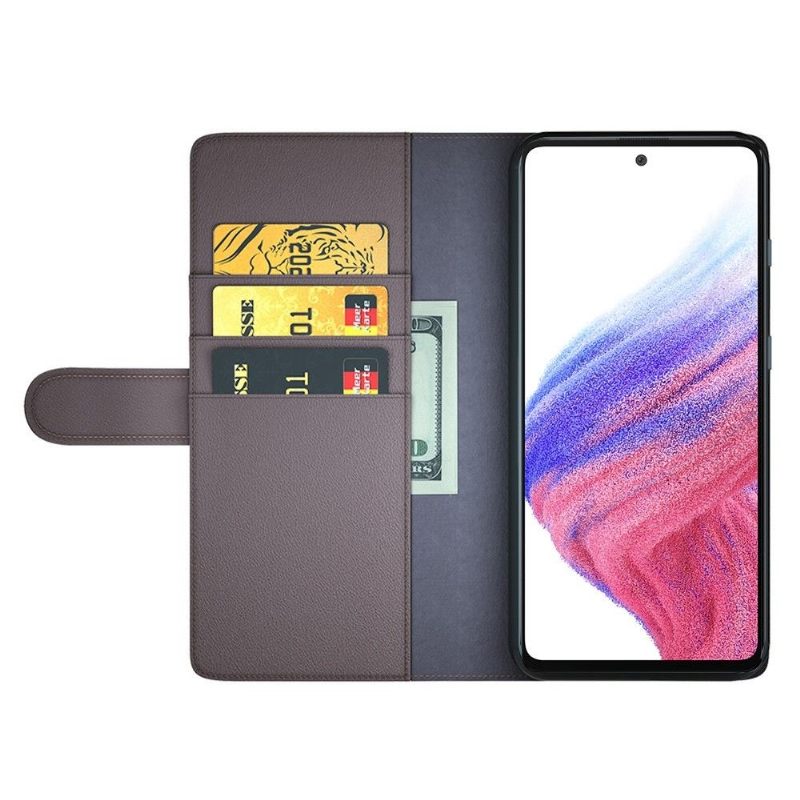 Folio-hoesje voor Samsung Galaxy A53 5G Premium Leer