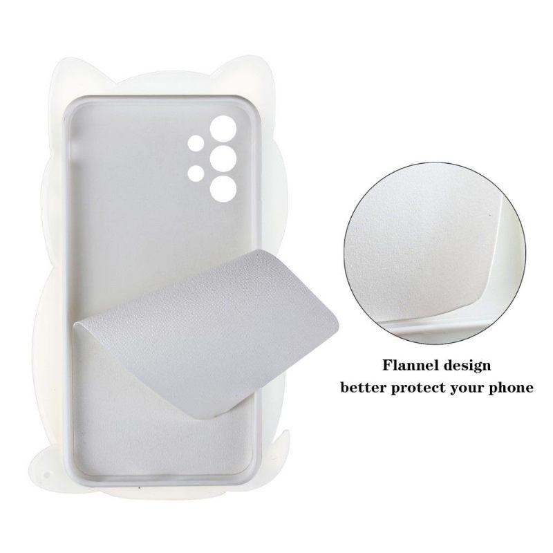 Hoesje voor Samsung Galaxy A53 5G 3d Kat Met Riem