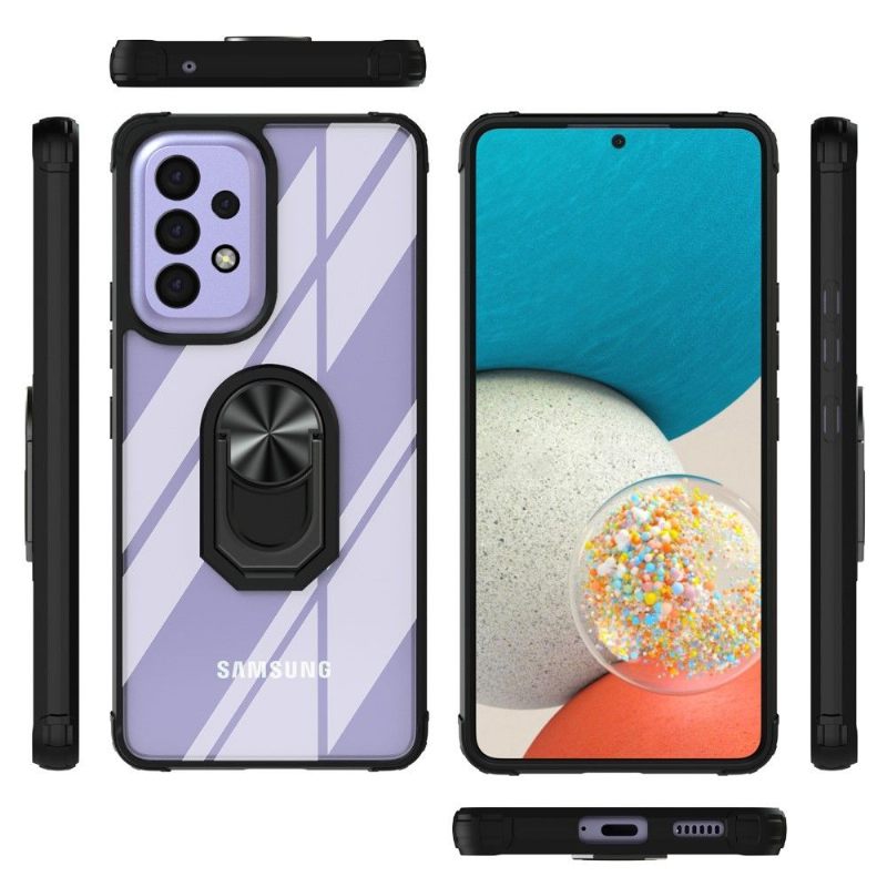 Hoesje voor Samsung Galaxy A53 5G Bescherming Hoesje Transparant Met Ring