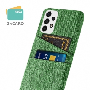 Hoesje voor Samsung Galaxy A53 5G Doek Kaarthouder