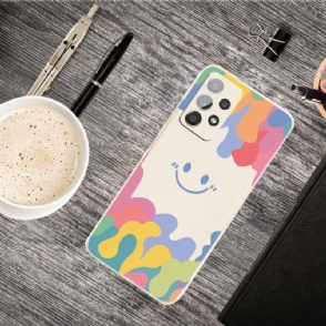 Hoesje voor Samsung Galaxy A53 5G Lachende Siliconenplons