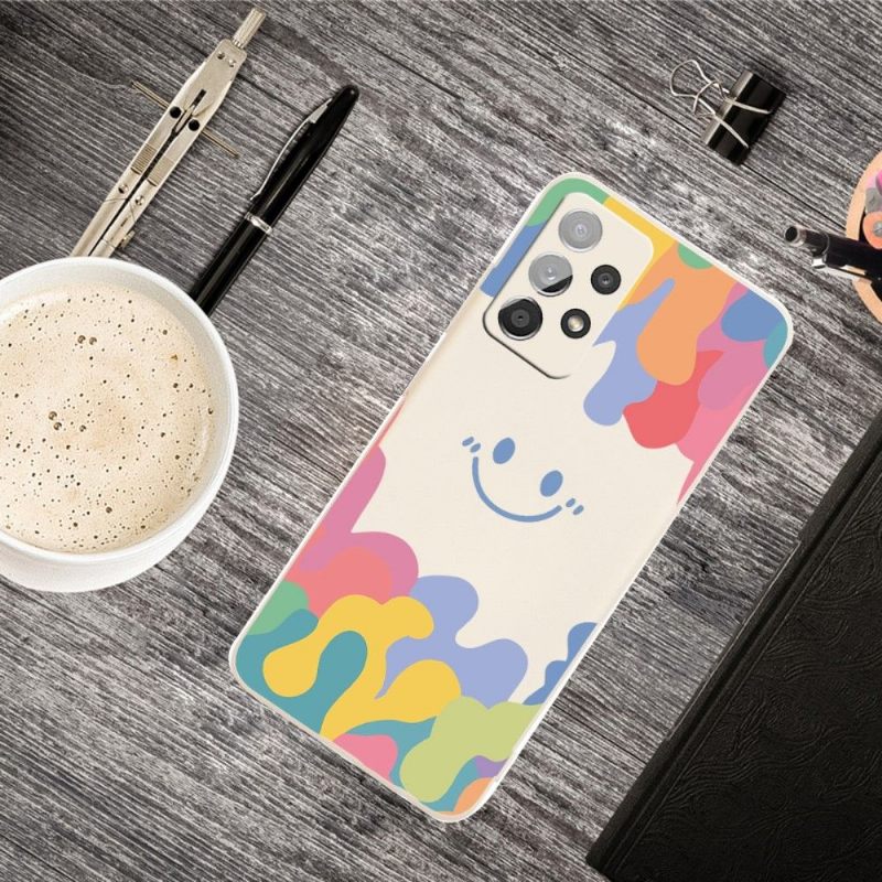 Hoesje voor Samsung Galaxy A53 5G Lachende Siliconenplons