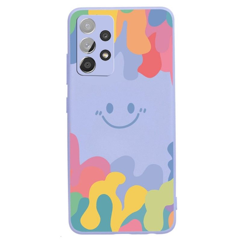 Hoesje voor Samsung Galaxy A53 5G Lachende Siliconenplons