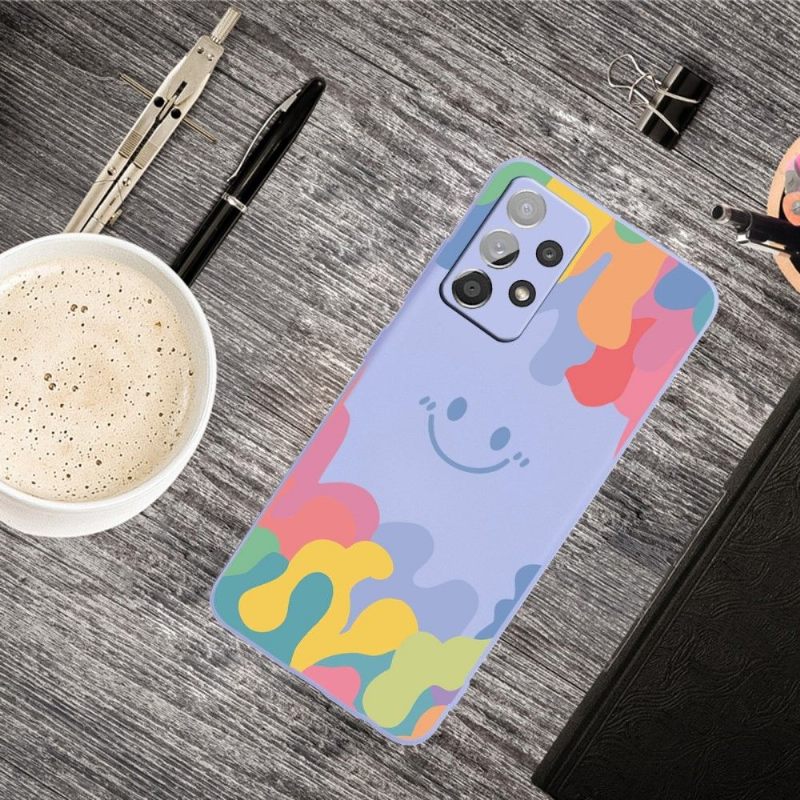 Hoesje voor Samsung Galaxy A53 5G Lachende Siliconenplons