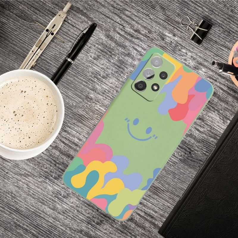 Hoesje voor Samsung Galaxy A53 5G Lachende Siliconenplons