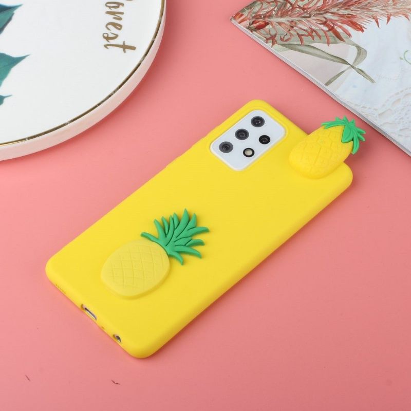 Hoesje voor Samsung Galaxy A53 5G Siliconen Ananas 3d