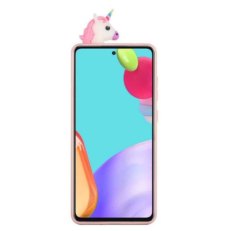 Hoesje voor Samsung Galaxy A53 5G Siliconen Eenhoorn 3d