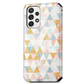 Leren Hoesje voor Samsung Galaxy A53 5G Scandinavische Stijl