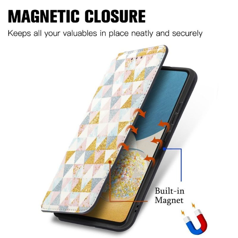 Leren Hoesje voor Samsung Galaxy A53 5G Scandinavische Stijl