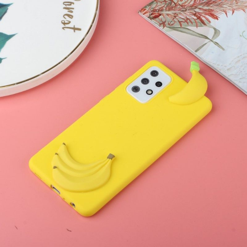 Telefoonhoesje voor Samsung Galaxy A53 5G Siliconen Banaan 3d
