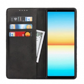 Folio-hoesje voor Sony Xperia 1 IV Faux Lederen Kaarthouder Flap